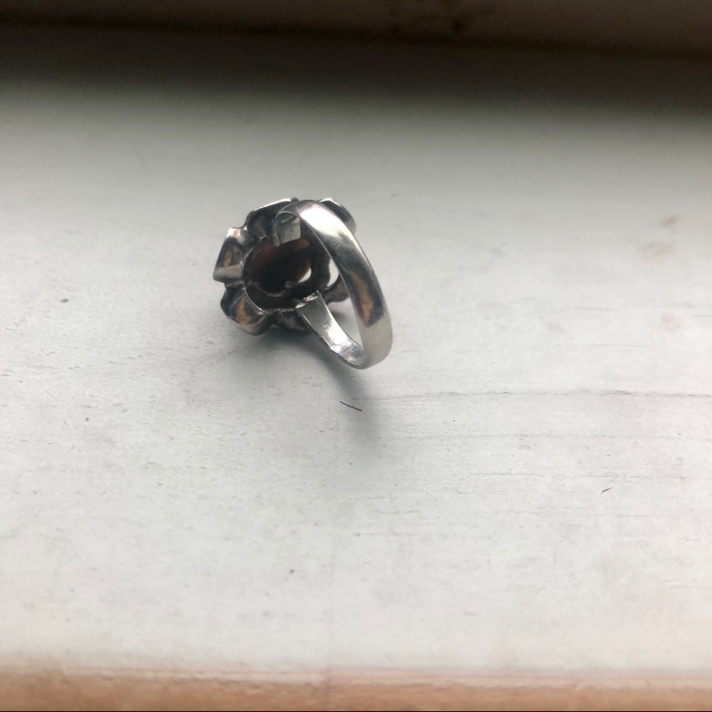 Silver Tiger Eye Ring - image 5